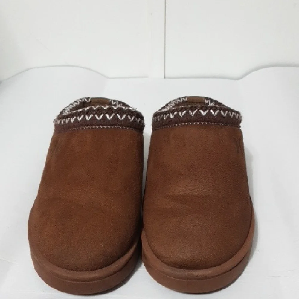 HULEY Modi Brown Faux‎ Fur Fleece Slip-On Slippers